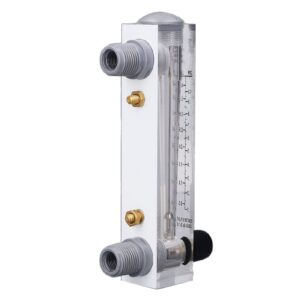 0.1-1GPM Panel Type Tube Liquid Flowmeter Adjustable Knob Water Liquid Meter Liquid Measuring Tool