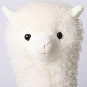 XIYUAN 18inch Alpaca Plush Hug Pillow Toy Alpaca Doll Toys Llama Plushie Stuffed Animal Llamacorn Plushie Doll Toy Soft Fluffy Cushion and Gift (Pink)