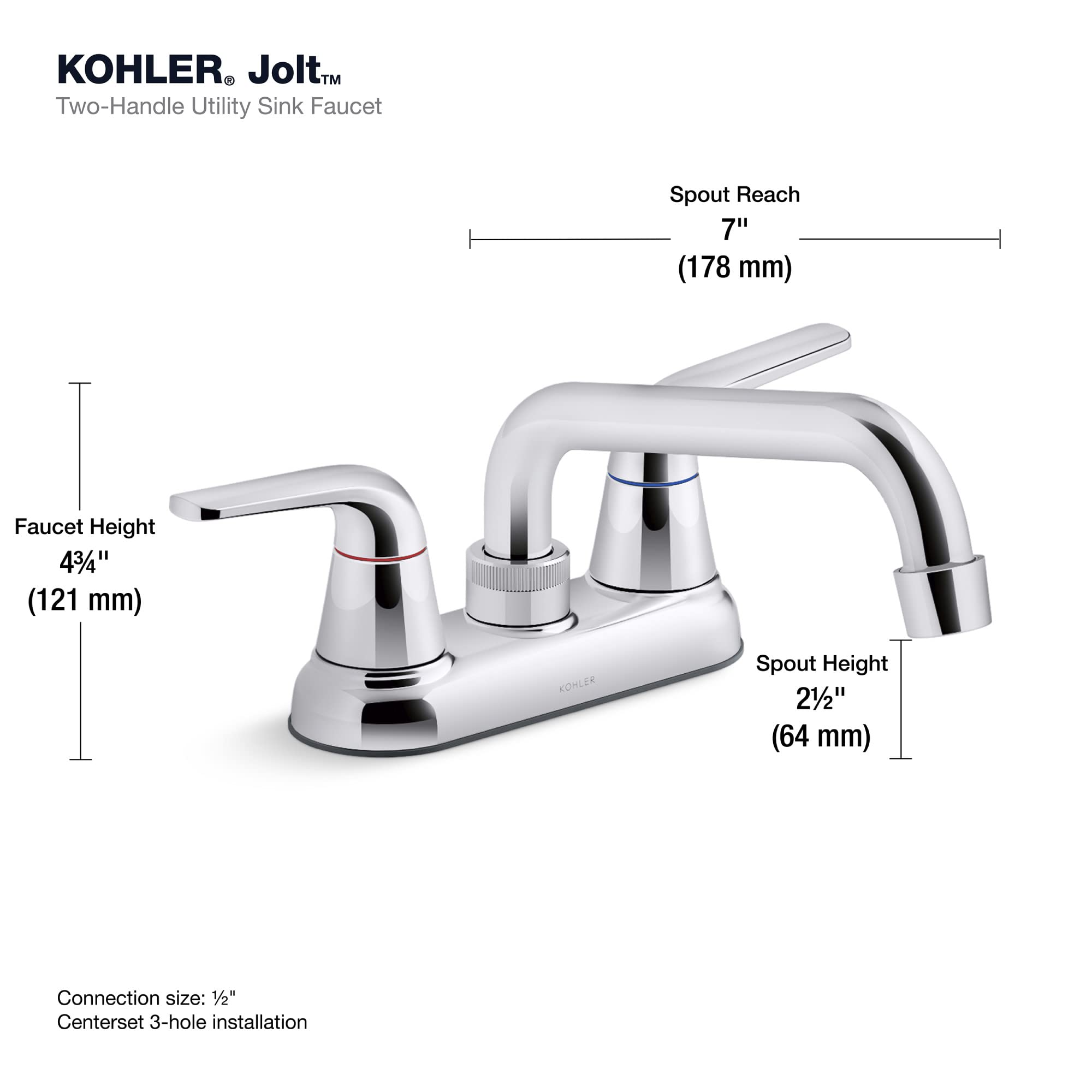 JOLT™ 2-HANDLE UTILITY FAUCET