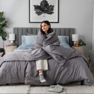 ARlinen Duvet Cover Set Super King 98X108, Dark Grey Comforter Cover Bedding 3 Pieces Duvet Cover with Zipper Closure, 4 Coner Ties -Microfiber Duvet Cover (Super King Size, Dark Grey)