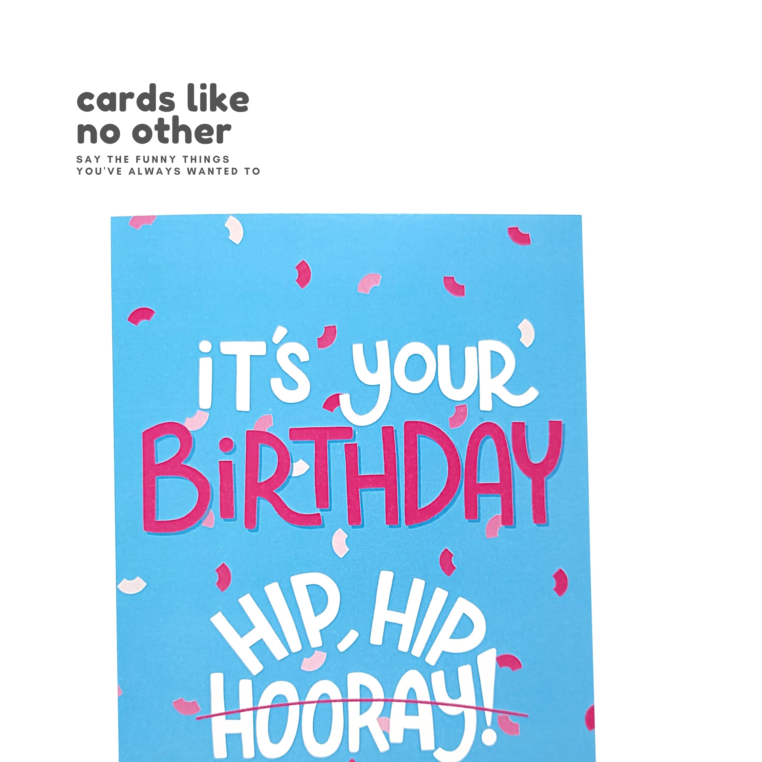 Sleazy Greetings Funny Birthday Card for Men Women - Hilarious Birthday Card for Him or Her - Hip Hip Replacement 21st 30th 40th 60th Birthday Card