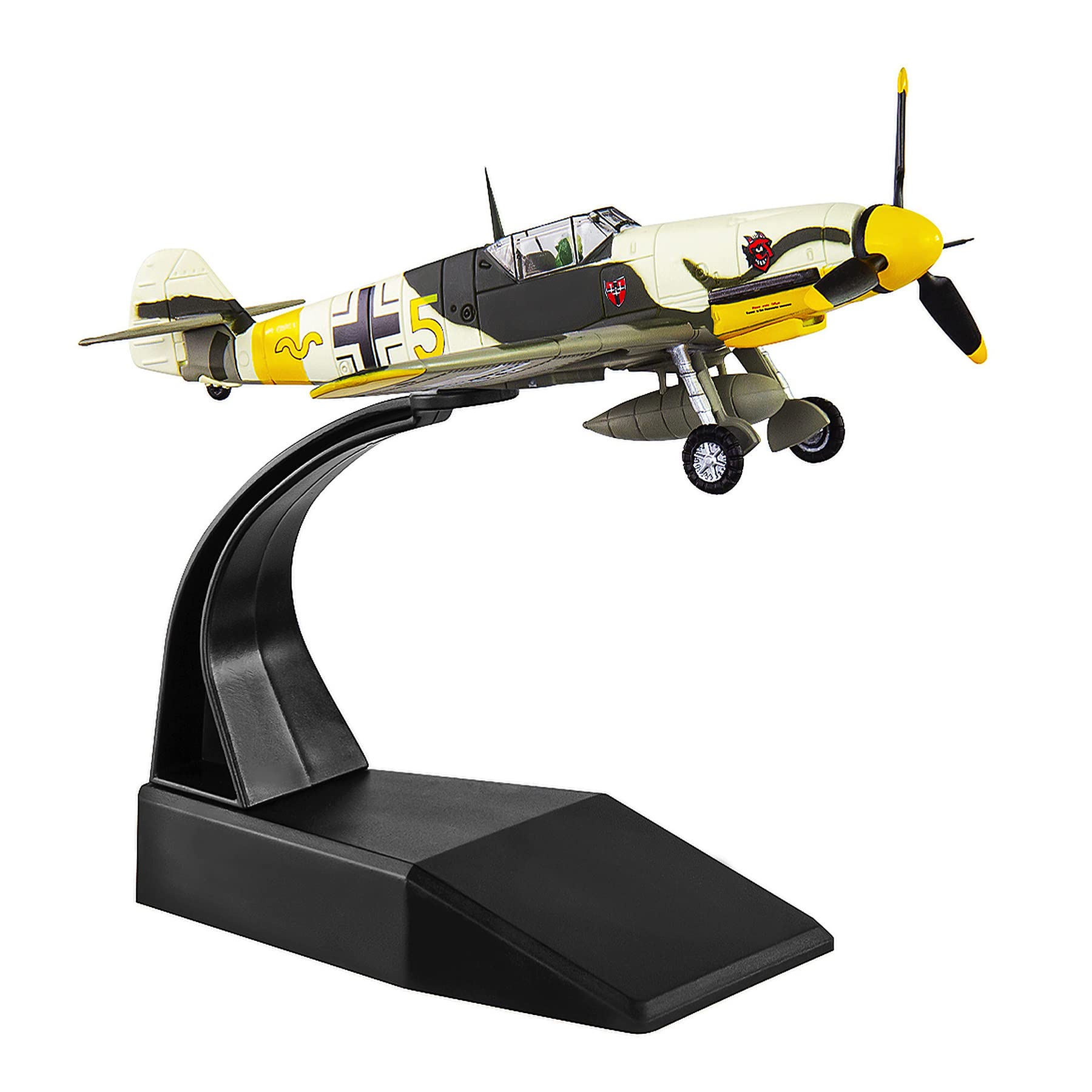 HANGHAN 1/72 BF109 Fighter Plane Metal Fighter Military Model Diecast Plane Model for Collection or Gift