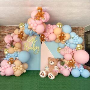 Gender Reveal Balloon Arch Pink And Blue Garland Kit For Boy Or Girl Pastel Party Decoration Baby Birthday