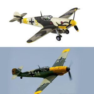 HANGHAN 1/72 BF109 Fighter Plane Metal Fighter Military Model Diecast Plane Model for Collection or Gift