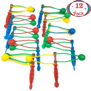 Mini Colorful Clackers (12 Pack) 4" Perfect Noisemakers for Parties, Sporting Events, Graduation Celebrations, Birthday Surprise Party or any other Noise Requiring Occasion!