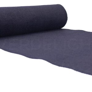 CleverDelights 14" Navy Burlap Roll - Finished Edges - 10 Yards - Jute Burlap Fabric