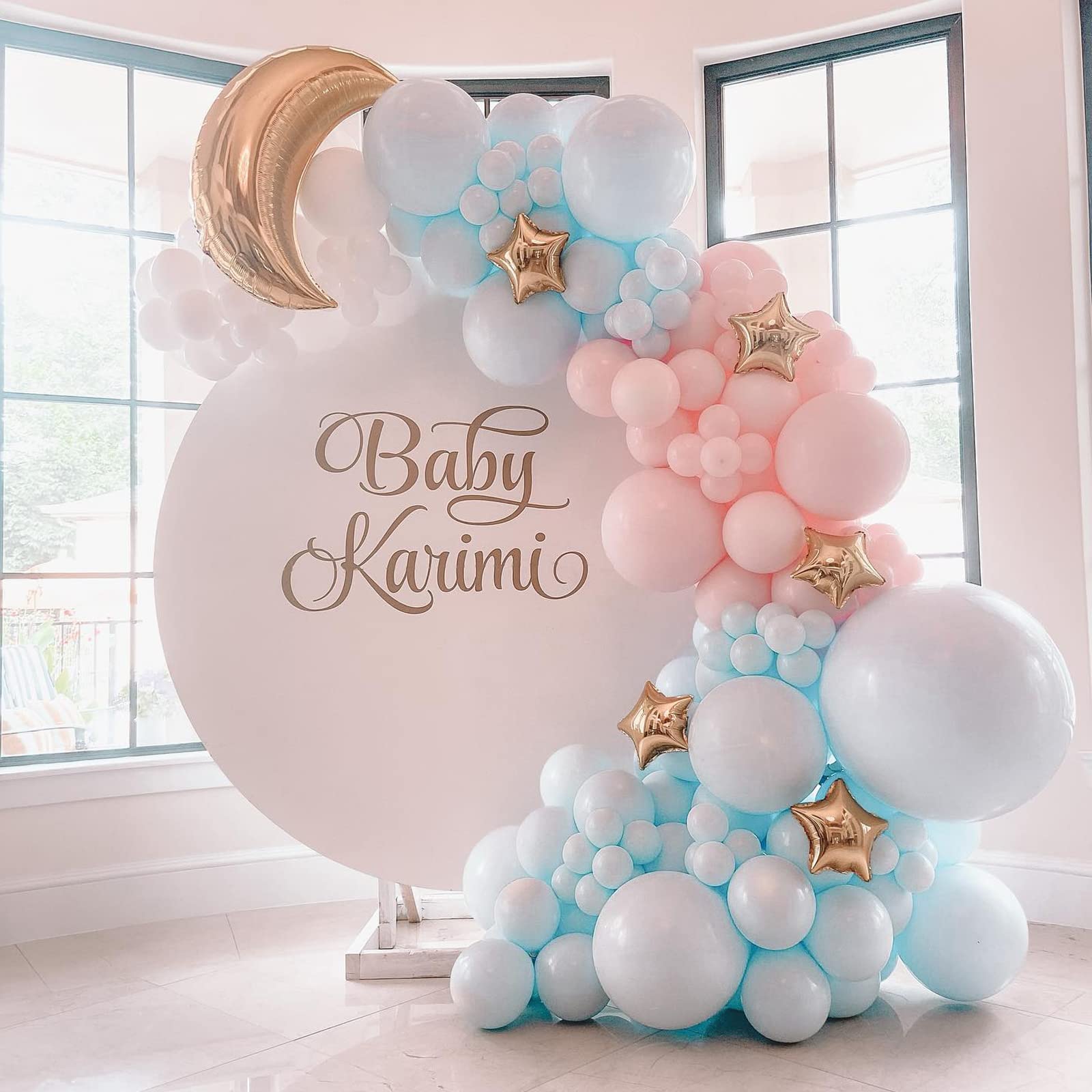 Gender Reveal Balloon Arch Pink And Blue Garland Kit For Boy Or Girl Pastel Party Decoration Baby Birthday