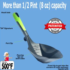 Supa Ant Canning Ladle, Canning Scoop, Large Ladle, Large Ladle for Canning, Large Ladle Spoon, Food Scoop, Food Scooper tool, Canning Supplies, ½-Pint Capacity 500F (Assembled in USA)