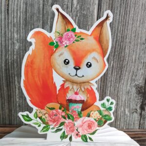 12Pcs Woodland Baby Shower Decorations Woodland Animals Honeycomb Centerpieces Baby Shower Decorations for Woodland Baby Shower Woodland Animals Birthday Party Supplies