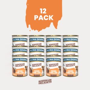 Homemade Delights - Dog Wet Food (Chicken, Lamb and Rice) - (Pack of 12)