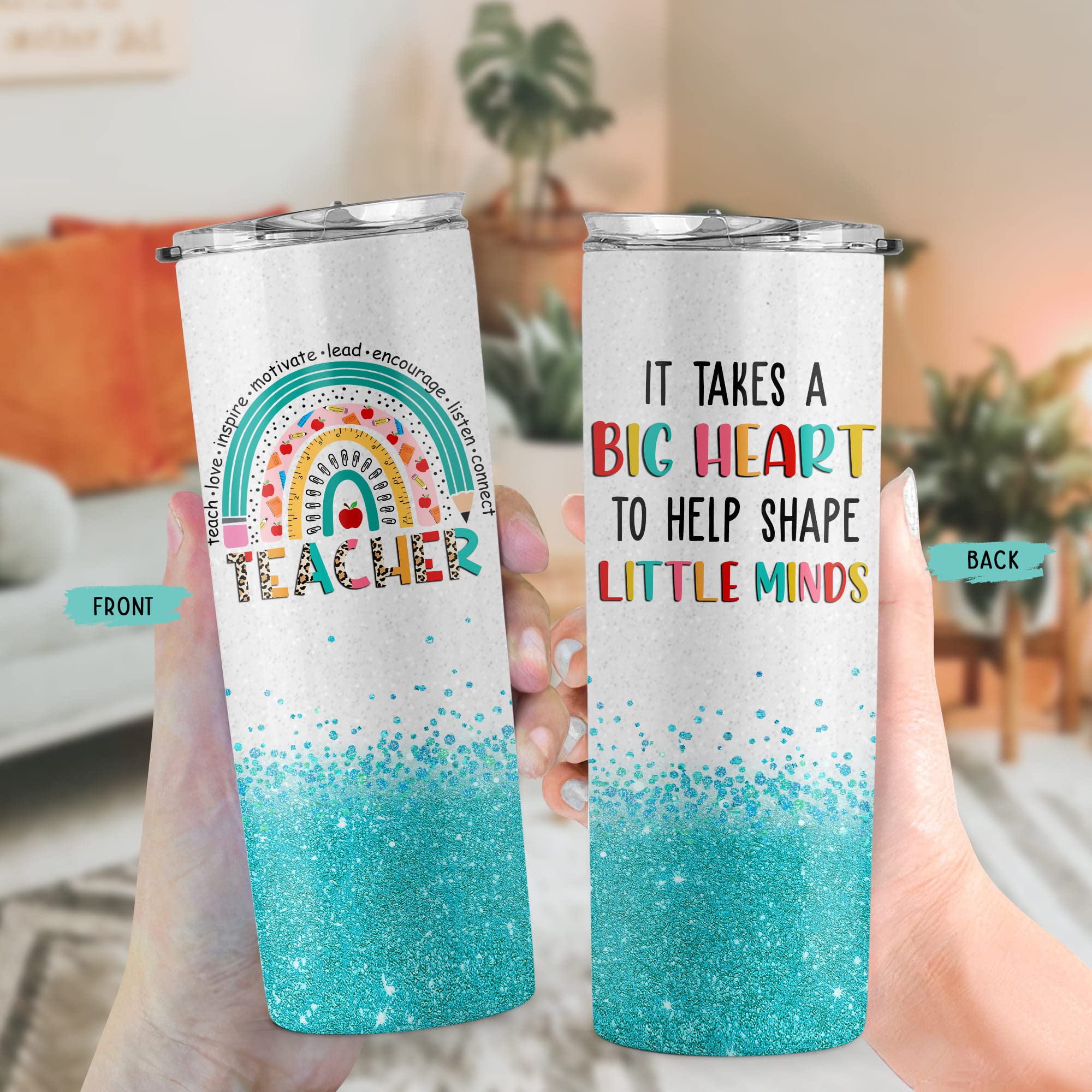 Teacher Gifts for Women - Teacher Appreciation Gifts, Gifts for Teachers Women - Gift for Teachers Women - Teacher Christmas Gifts, Christmas Gifts for Teachers, Birthday Gifts - 20 Oz Skinny Tumbler