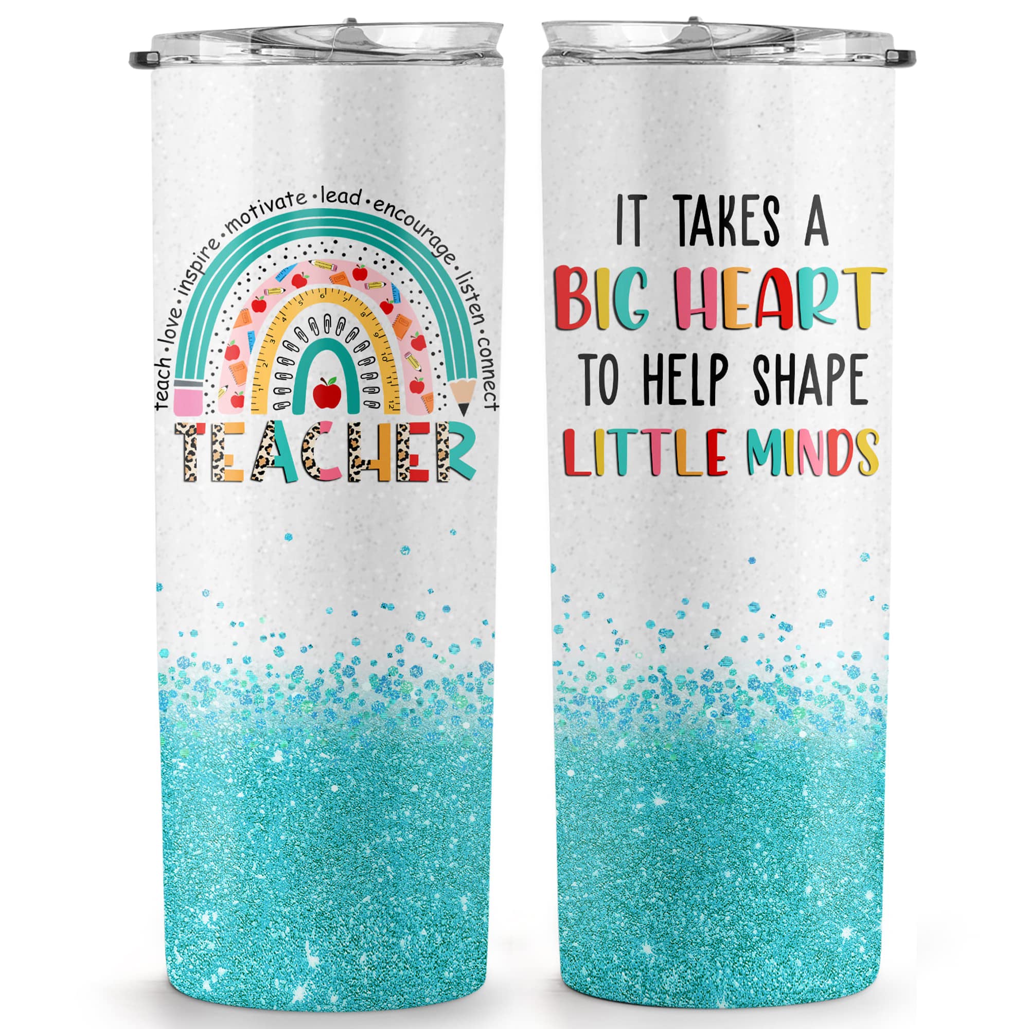 Teacher Gifts for Women - Teacher Appreciation Gifts, Gifts for Teachers Women - Gift for Teachers Women - Teacher Christmas Gifts, Christmas Gifts for Teachers, Birthday Gifts - 20 Oz Skinny Tumbler