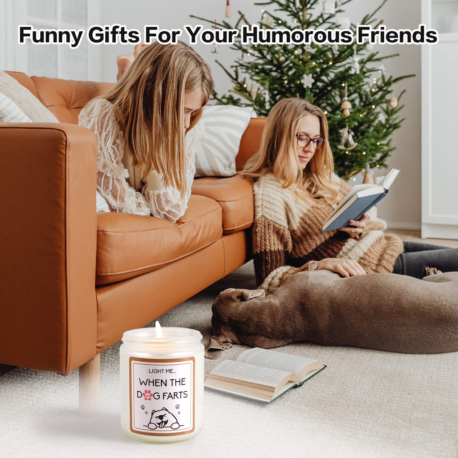 AWDK Mom Gifts Gifts for Women- Gifts for mom Funny Dog Mom Happy Mothers Day Gift for Dog Lovers Best Friends Girlfriend Sisters Female Coworker Relaxing Presents Lavender Scented Candle