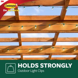 Command Outdoor Light Clips with Foam Strips, Clear, 30/Pack (17017CLRAW30NA)