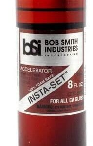 Make Your Day Bob Smith Industries BSI Insta Set Accelerator, 8 Ounce and 2 Ounce Spray Bottle (Pack of 2) Paintbrushes