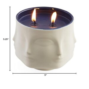 Jonathan Adler Muse Couleur Sel de Mer Candle, White/Blue