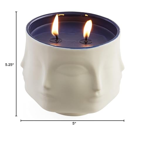 Jonathan Adler Muse Couleur Sel de Mer Candle, White/Blue