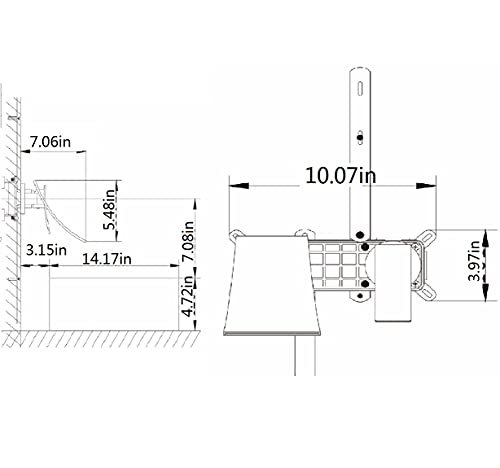 Widespread Waterfall Bathtub Mixer Taps Bath Shower Faucets Single Handle Two Holes Wall Mount Curve Spout Bathroom Sink Faucets Vessel Sink Vanity Faucets Lavatory Plumbing Fixtures (Matte Black)