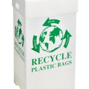 Diversiplast Outdoor Pop Up Trash Can and Recycling Bins Plastic Bags Only- 44 Gallon 20.25'' x 17'' x 38'' - Pack of 3