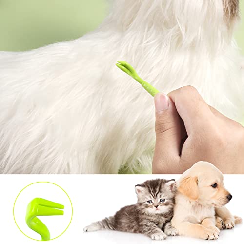 TOYMIS 6pcs Tick Removal Tool, Tick Remover for Dogs Cats and Humans Convenient Tick Remover Plastic with Tweezers Comb and Magnifying Glass