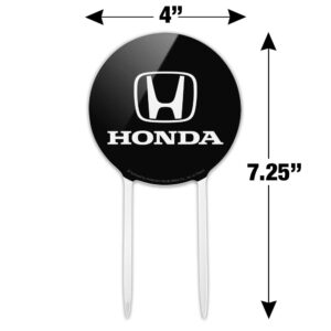 Acrylic Honda Logo Cake Topper Party Decoration for Wedding Anniversary Birthday Graduation