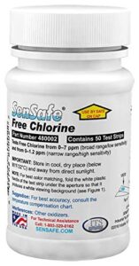 4 set - industrial test systems 480002 sensafe® free chlorine test