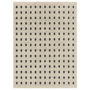 luxe weavers modern geometric dots cream 2x3 area rug