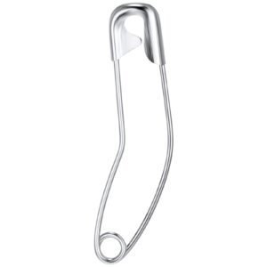 tshd 100 pack curved safety pins 1.5 inch size 2 for quilting sewing，basting pins