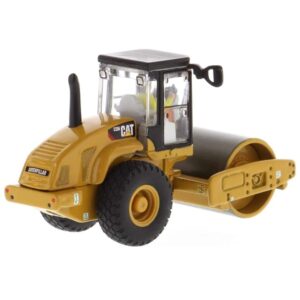 Diecast Masters 1:87 Caterpillar CS56 Smooth Drum Vibratory Soil Compactor - HO Models 85246 - Functioning Wheels & Rolling Drum