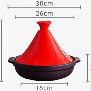 ZJUAN Ceramic Pot, Cooking Pot for Cooking and Stew Casserole Slow Cooker with 2 Handle and Lid Different Cooking Styles for Home Kitchen