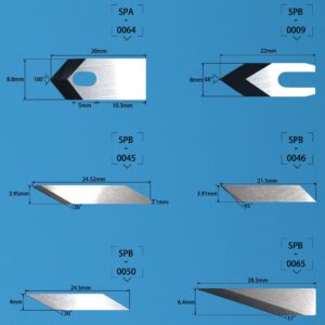 Zund Blade Tungsten Carbide Oscillating Grooving Knife Cutter Blades for CNC Vibrating Leather Cutting Tools Z16 Z21 Z51 Z61 Z71 (Z21)