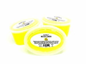 3 pack of meyer lemon gentle aroma gel melts for warmers and burners peel, melt, enjoy by the gel candle company