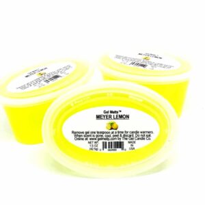 3 Pack of MEYER LEMON Gentle Aroma Gel Melts For Warmers And Burners PEEL, MELT, ENJOY By The Gel Candle Company