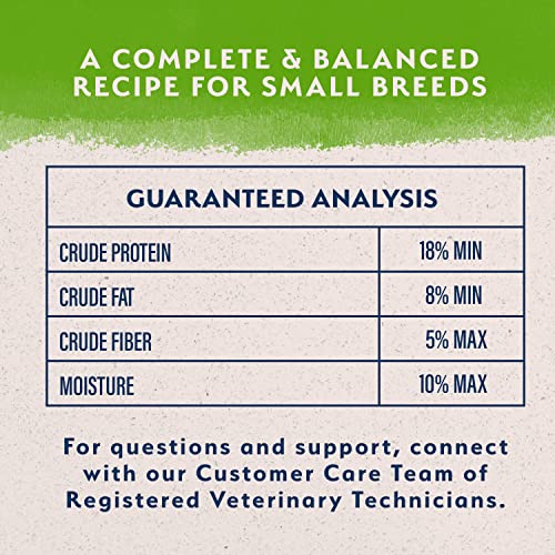 Natural Balance Limited Ingredient Small Breed Adult Dry Dog Food with Vegan Plant Based Protein and Healthy Grains, Vegetarian Recipe, 4 Pound (Pack of 1)