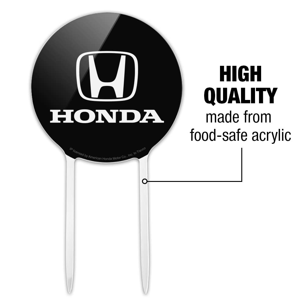 Acrylic Honda Logo Cake Topper Party Decoration for Wedding Anniversary Birthday Graduation