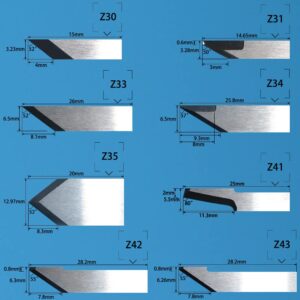 Zund Blade Tungsten Carbide Oscillating Grooving Knife Cutter Blades for CNC Vibrating Leather Cutting Tools Z16 Z21 Z51 Z61 Z71 (Z21)