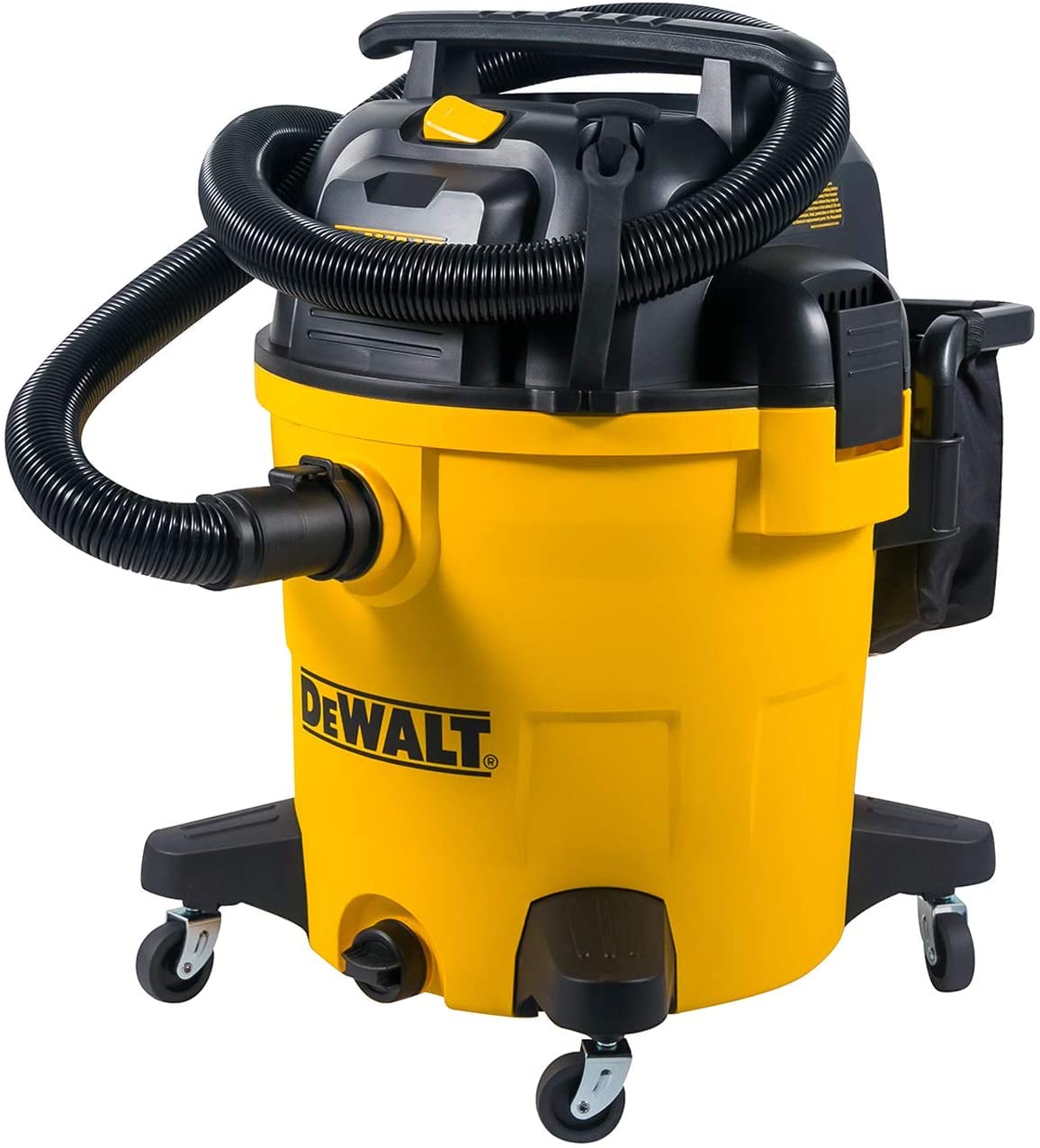 DEWALT Poly Wet/Dry Vacuum DXV12P 12 Gallon Professional Shop Vacuum, 5.5 HP Power, 27 ft Working Range