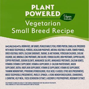 Natural Balance Limited Ingredient Small Breed Adult Dry Dog Food with Vegan Plant Based Protein and Healthy Grains, Vegetarian Recipe, 4 Pound (Pack of 1)