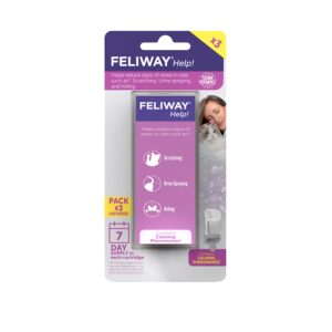 feliway® help! cat calming pheromone refills (7 days), 3-pack