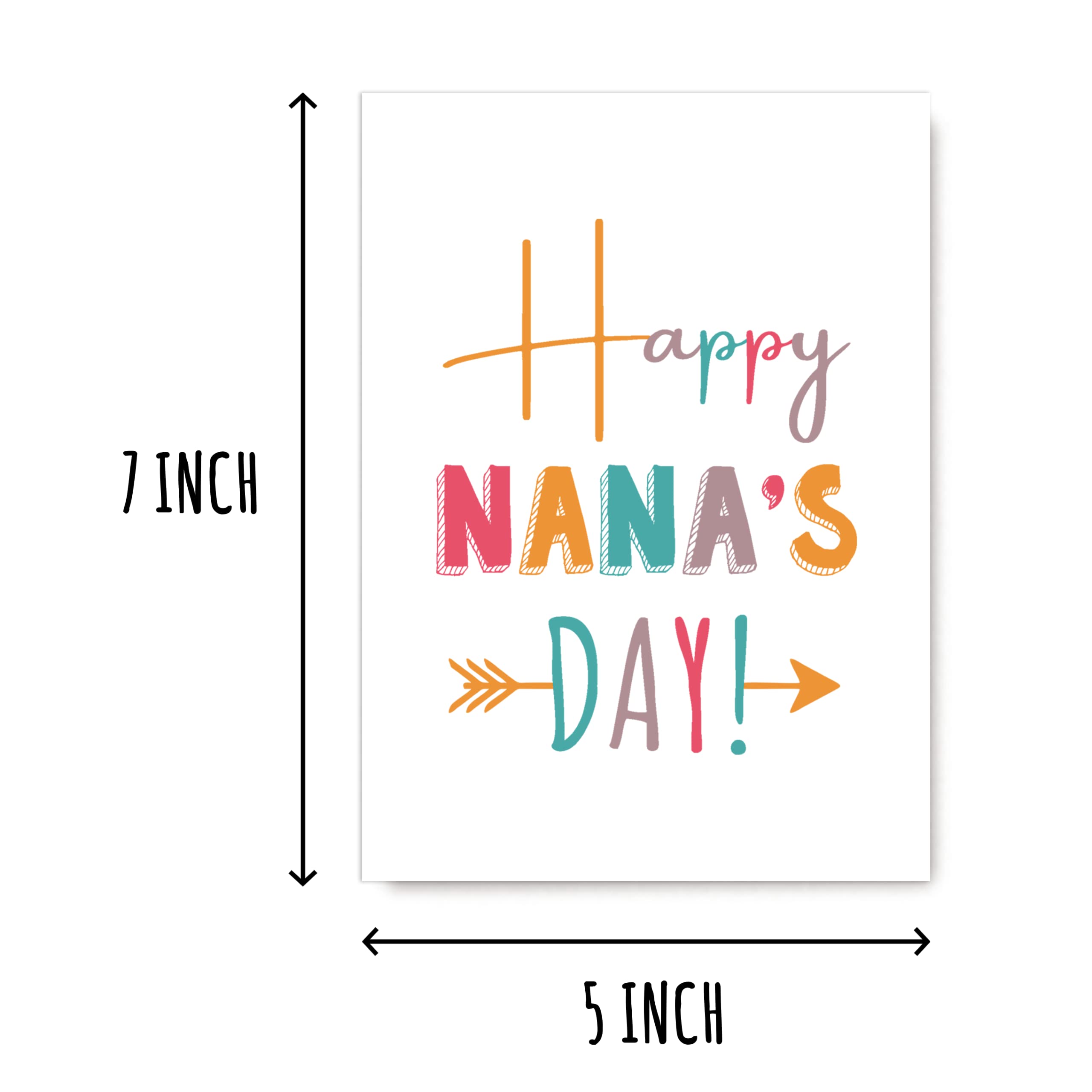 Happy Nanas Day Card. Happy Birthday Card. Mother's Day Card. Card For Nana. Card For Grandma. Mother's Day Card. Nana Gift. Gift For Her.