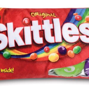 iscream Skittles Package 16" x 8.5" Pillow Set with Mini Skittles Candy Pillows