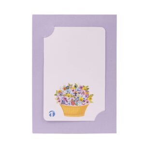 TRUANCE Pop Up Card, Greeting Card, Pansy Flower Basket, For Mother's Day, Fathers Days, Anniversary Card, Birthday Card, Love Card, Valentine Cards, Thank You Card, All Occasions