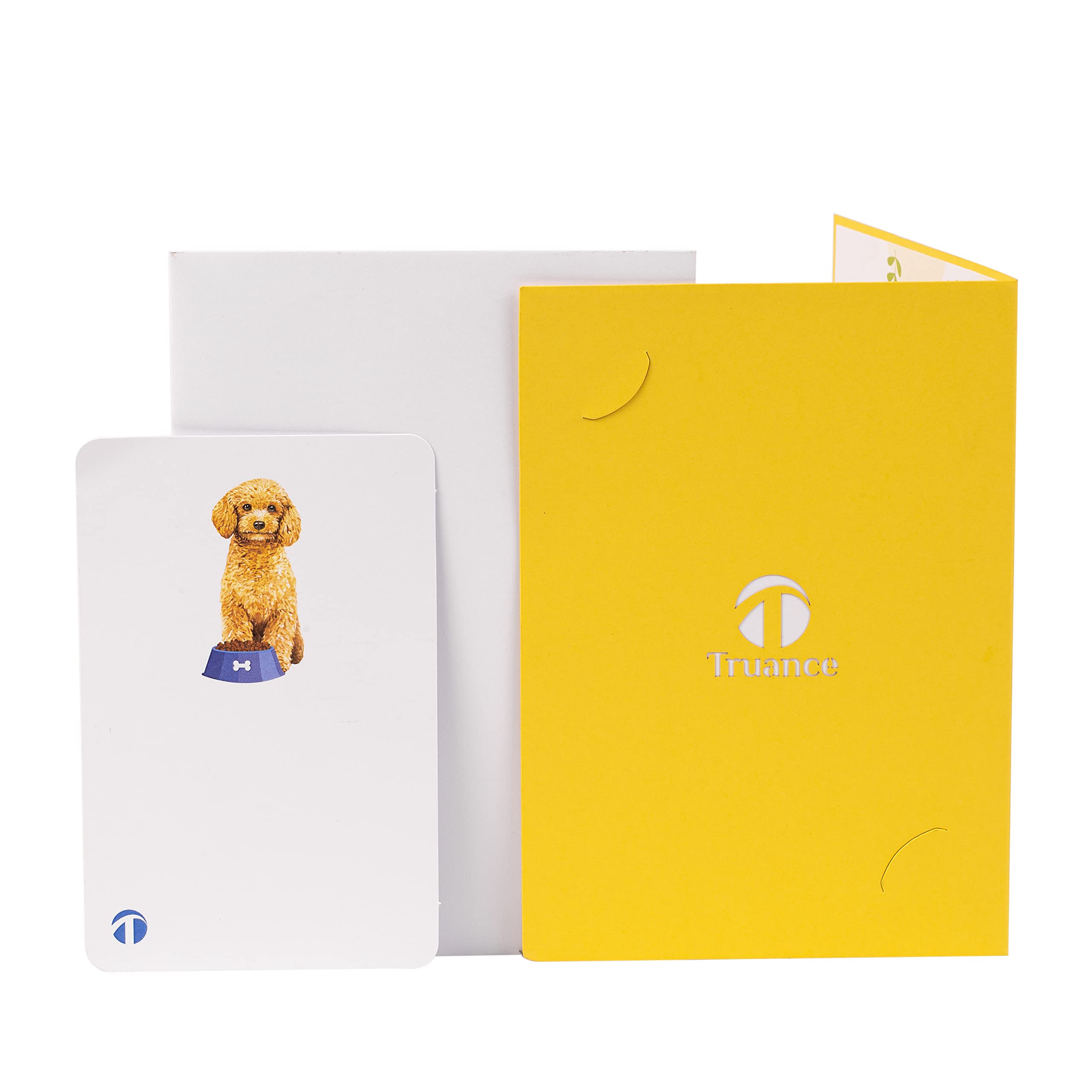 TRUANCE Pop Up Card Dog, Poodle, Special Greeting Card For Mom Dad Daughter On Their Birthday With Blank Note Inside