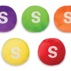 iscream Skittles Package 16" x 8.5" Pillow Set with Mini Skittles Candy Pillows