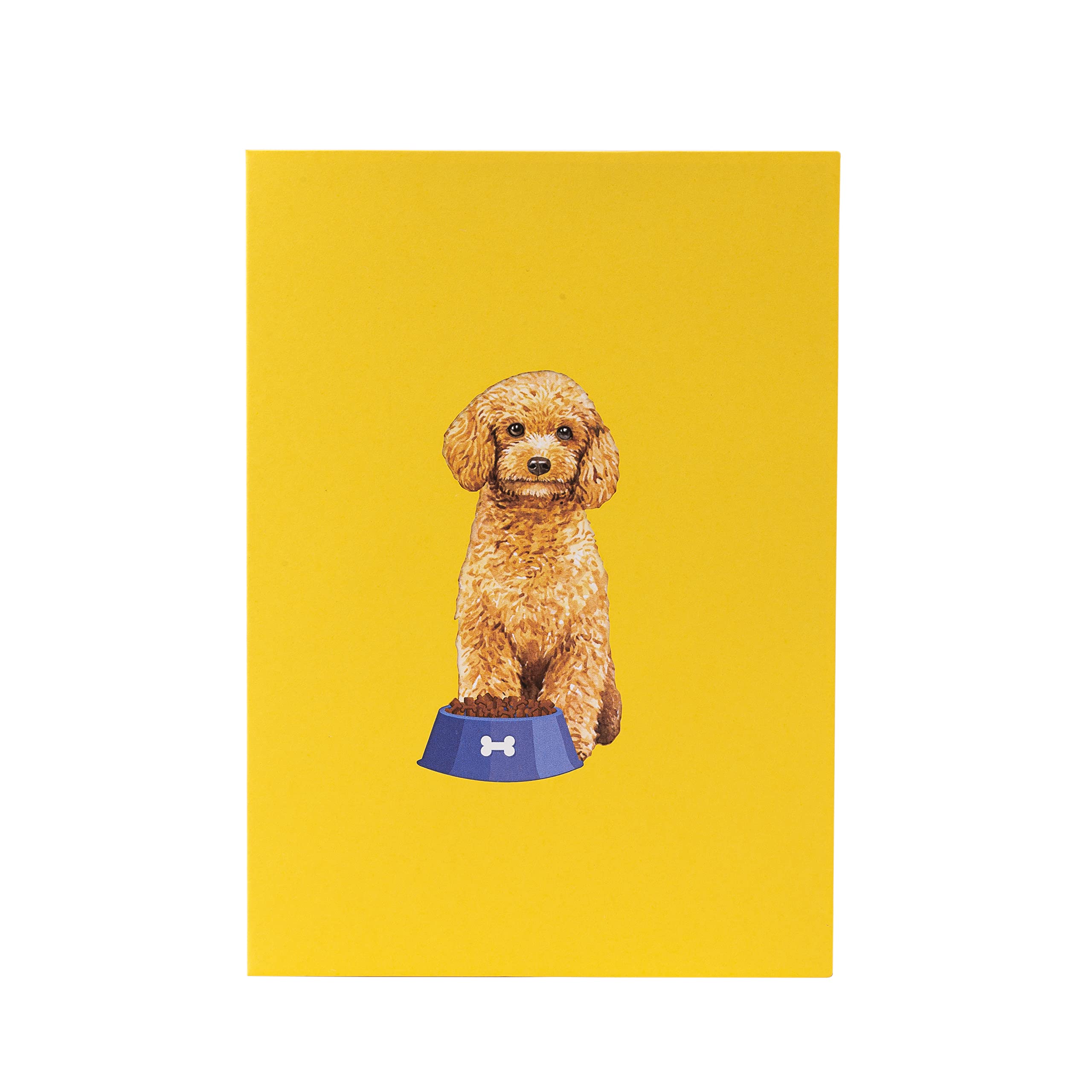 TRUANCE Pop Up Card Dog, Poodle, Special Greeting Card For Mom Dad Daughter On Their Birthday With Blank Note Inside