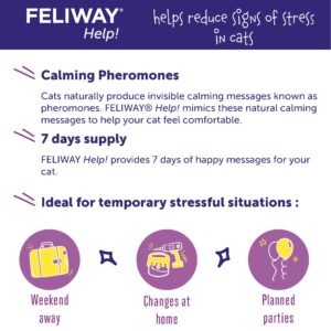 FELIWAY® Help! Cat Calming Pheromone Refills (7 days), 3-Pack