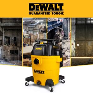 DEWALT Poly Wet/Dry Vacuum DXV12P 12 Gallon Professional Shop Vacuum, 5.5 HP Power, 27 ft Working Range