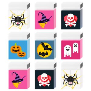 joottuan 240 pieces halloween treat bag self adhesive candy cellophane bags plastic cookie goodie bags for kids halloween party supplies