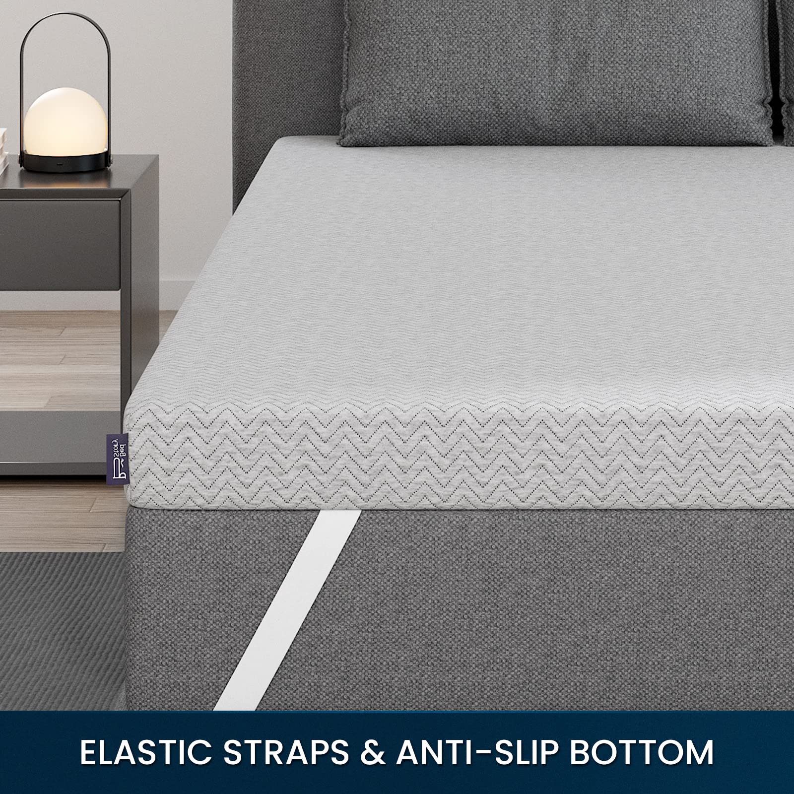 BedStory Medium Firm Mattress Topper 4 Inch Full Size