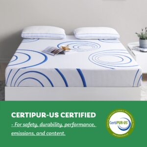 Coolsence 8 Inch Queen Cool Gel Mattress/Bamboo Charcoal Memory Foam/Bed in A Box/CertiPUR-US Certified/Made in USA/Medium